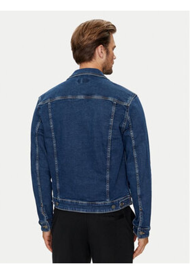 Guess Jeans Kurtka jeansowa M4YN33 D5DM3 Granatowy Regular Fit. Kolor: niebieski. Materiał: bawełna
