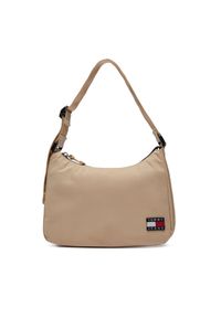 Torebka Tommy Jeans. Kolor: beżowy