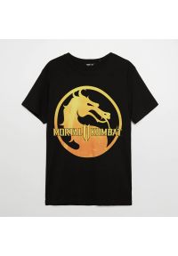 Cropp - Koszulka z nadrukiem Mortal Kombat - Czarny. Kolor: czarny. Wzór: nadruk