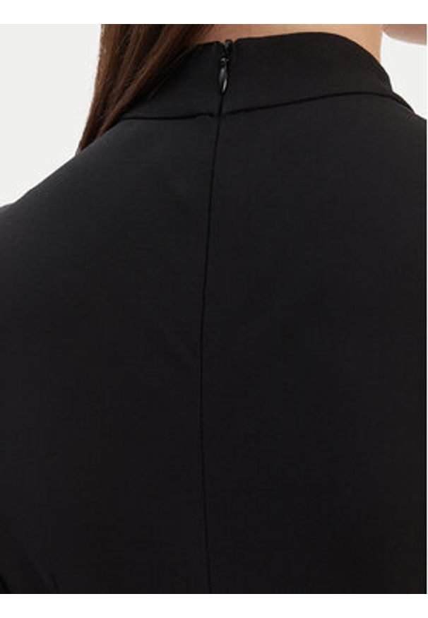 Hugo - HUGO Sukienka koktajlowa Kiweni 50554051 Czarny Slim Fit. Kolor: czarny. Materiał: wiskoza. Styl: wizytowy