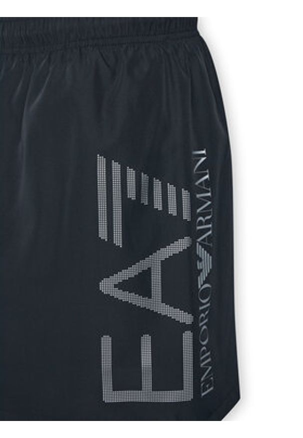 EA7 Emporio Armani Szorty kąpielowe 7M002001 AF14497 MC026 Czarny Regular Fit. Kolor: czarny. Materiał: syntetyk