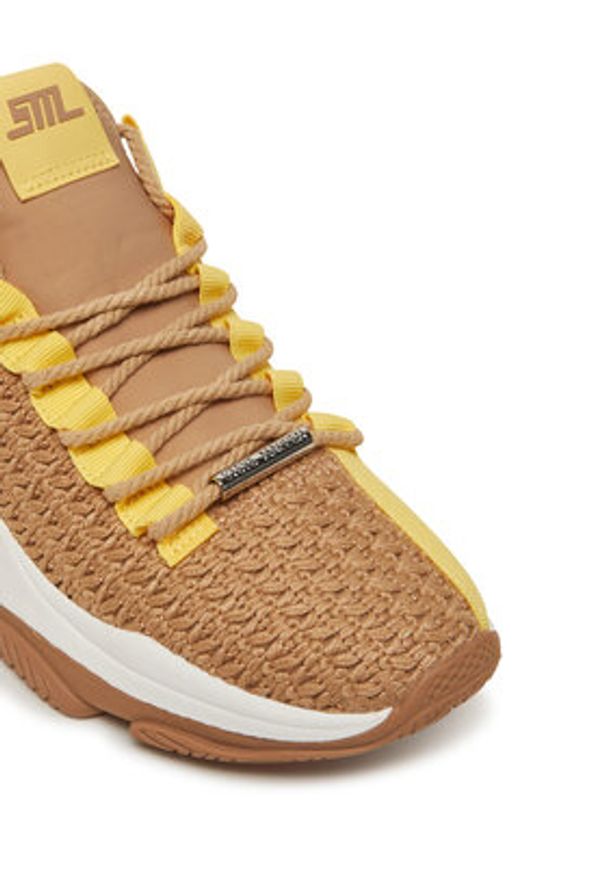 Steve Madden Sneakersy Mileage SM11003785 Brązowy. Kolor: brązowy. Materiał: materiał