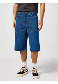 Wrangler - WRANGLER MĘSKIE SPODENKI JEANSOWE JORT SHORTS DARK STONE 112362550. Materiał: jeans