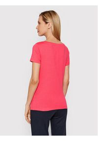 EA7 Emporio Armani T-Shirt 3LTT16 TJCRZ 1410 Różowy Regular Fit. Kolor: różowy. Materiał: bawełna #3