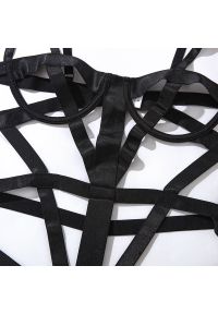 Intica - Body z elastycznym materiałem i szerokimi pasami na wieczorne wyjścia Calida. Kolor: czarny. Materiał: materiał #8