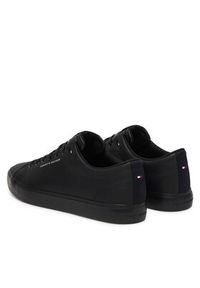 TOMMY HILFIGER - Tommy Hilfiger Sneakersy Th Hi Vulc Core Low Lth Ii Ess FM0FM05511 Czarny. Kolor: czarny. Materiał: skóra #2