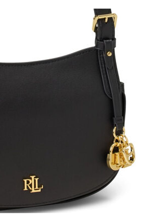 Lauren Ralph Lauren - LAUREN RALPH LAUREN Torebka 431P06070002 Czarny. Kolor: czarny. Materiał: skórzane