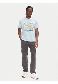 Tommy Jeans T-Shirt Arch Sailing DM0DM21867 Błękitny Relaxed Fit. Kolor: niebieski. Materiał: bawełna #4