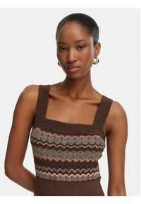 Marciano Guess Sukienka dzianinowa G6GK42 Z0640 Brązowy Regular Fit. Kolor: brązowy. Materiał: syntetyk #5