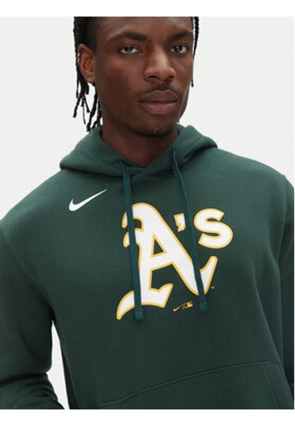 Nike Bluza NKDK-3EY-FZ-CKX Zielony Regular Fit. Kolor: zielony. Materiał: bawełna