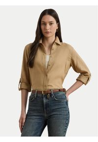 Lauren Ralph Lauren - LAUREN RALPH LAUREN Koszula 200782777060 Beżowy Relaxed Fit. Kolor: beżowy. Materiał: len