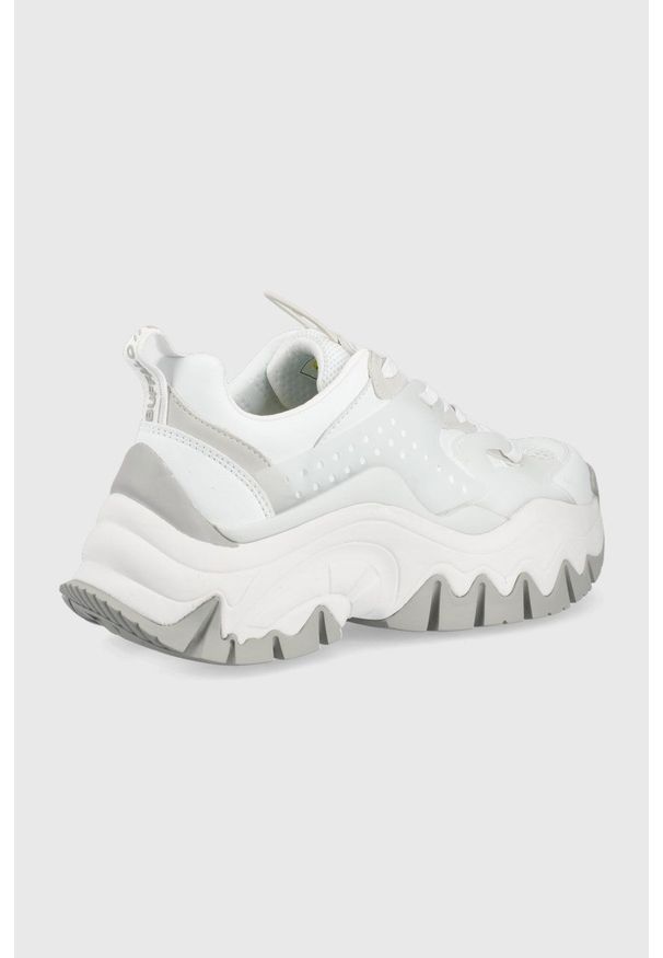 Buffalo sneakersy kolor biały. Nosek buta: okrągły. Zapięcie: sznurówki. Kolor: biały. Obcas: na platformie