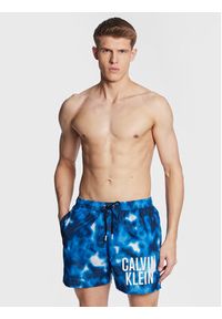 Calvin Klein Swimwear Szorty kąpielowe KM0KM00795 Niebieski Regular Fit. Kolor: niebieski. Materiał: syntetyk #3