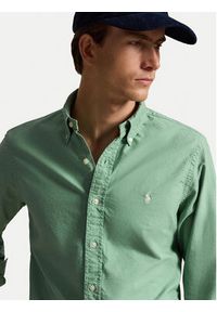 Polo Ralph Lauren Koszula 710805564514 Zielony Regular Fit. Typ kołnierza: polo. Kolor: zielony. Materiał: bawełna #6