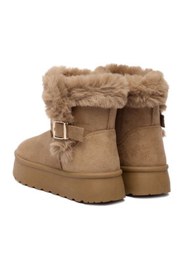 Jenny - JENNY Botki CEO-WSX23-15 Beżowy. Kolor: beżowy. Materiał: materiał