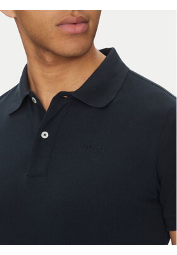 Geox Polo M5511B T3240 F1624 Granatowy Regular Fit. Typ kołnierza: polo. Kolor: niebieski. Materiał: bawełna