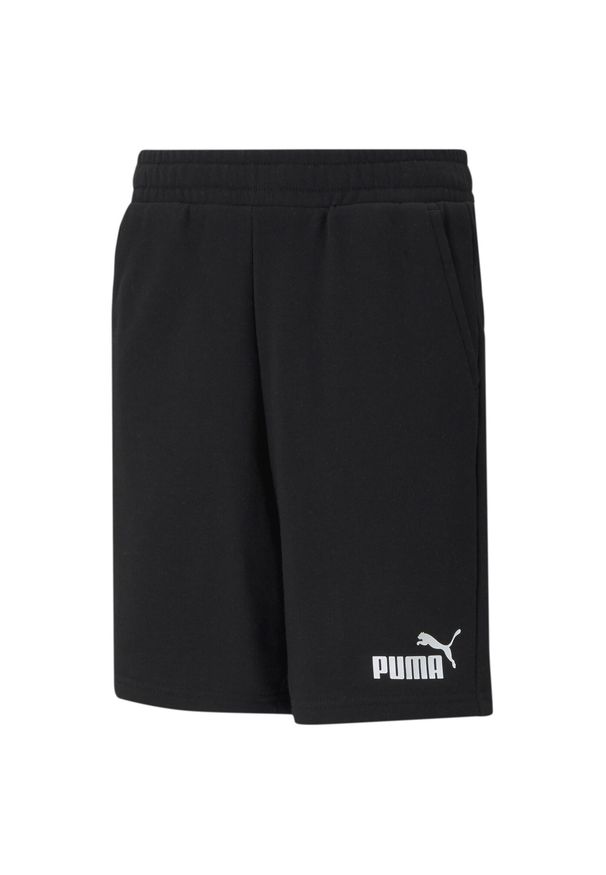 Spodenki Sportowe Dziecięce Puma ESS Sweat Shorts. Okazja: na uczelnię. Kolor: czarny. Styl: sportowy. Sport: joga i pilates