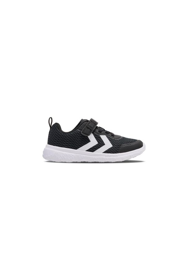 Sneakersy dla dzieci Hummel Actus Recycled. Okazja: na uczelnię. Kolor: czarny. Materiał: materiał. Szerokość cholewki: normalna. Sport: joga i pilates