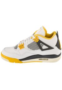 Jordan - Buty sportowe Sneakersy damskie, Air 4 Retro. Kolor: żółty. Sport: turystyka piesza