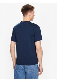 Trussardi Jeans - Trussardi T-Shirt 52T00735 Granatowy Regular Fit. Kolor: niebieski. Materiał: bawełna