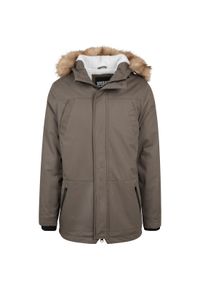 Urban Classics - Parka Urban Classic heavy cotton imitation fur. Kolor: zielony. Materiał: futro, bawełna, materiał. Sezon: zima. Styl: elegancki #1