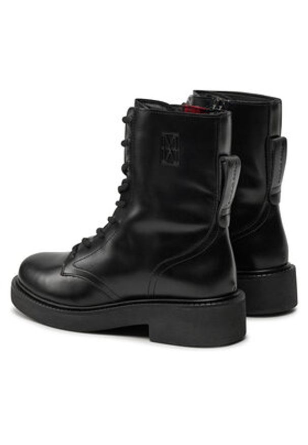 Marc O'Polo Trzewiki 408 18516301 134 Czarny. Kolor: czarny. Materiał: skóra