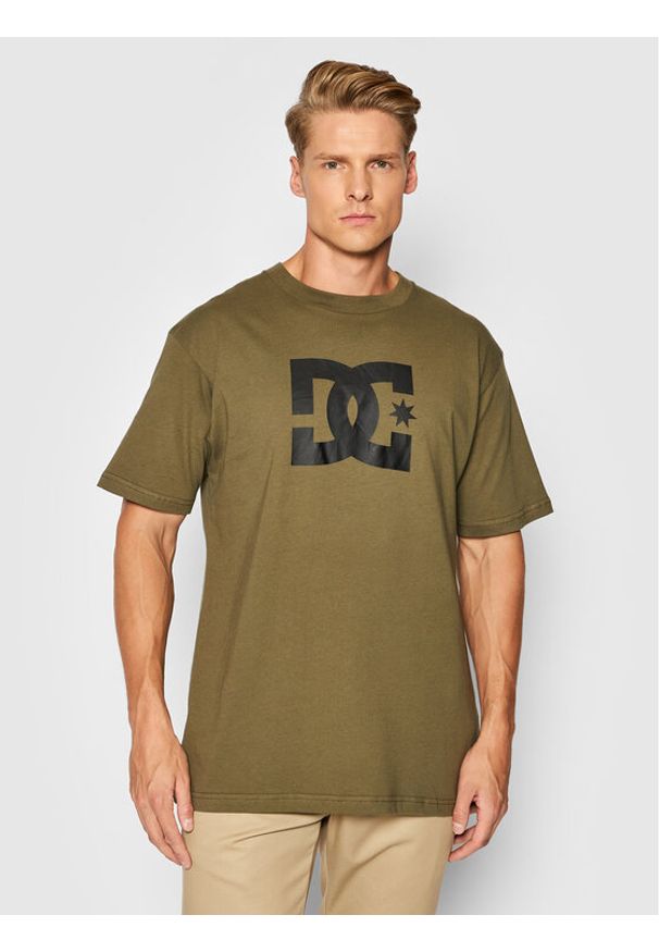 T-Shirt DC. Kolor: zielony. Materiał: bawełna