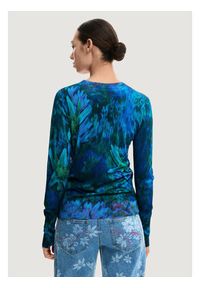 Desigual Sweter JERS_SUECIA Zielony Casual Fit. Okazja: na co dzień. Kolor: zielony. Styl: casual #2