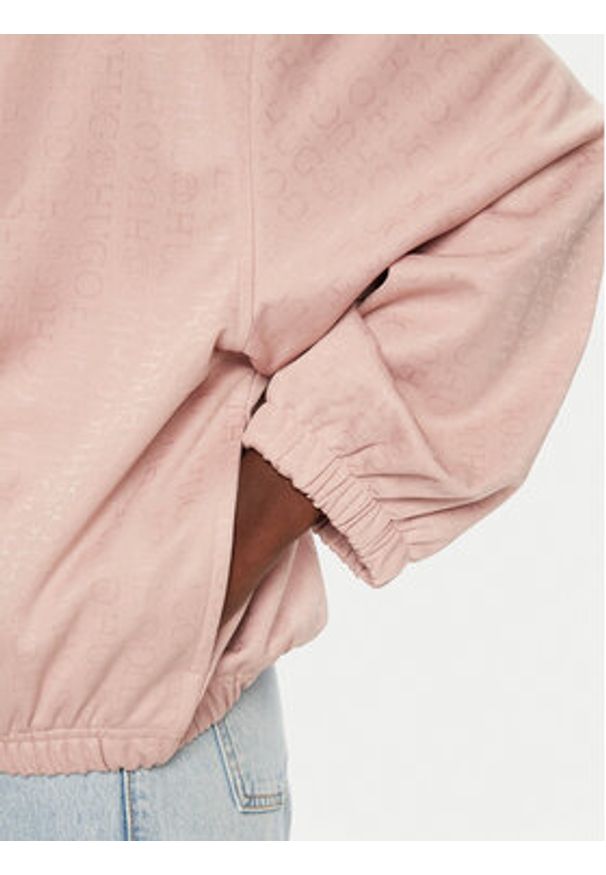 Hugo - HUGO Bluza Dicole_B 50531182 Różowy Oversize. Kolor: różowy. Materiał: syntetyk