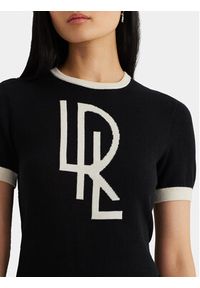 Lauren Ralph Lauren Sweter 200933170001 Czarny Regular Fit. Kolor: czarny. Materiał: bawełna