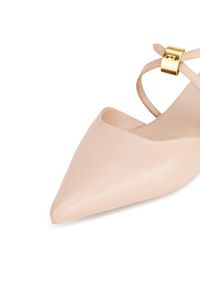 Gino Rossi - GINO ROSSI Baleriny ALANA-SLT593-X8 Beżowy. Kolor: beżowy. Materiał: skóra #3