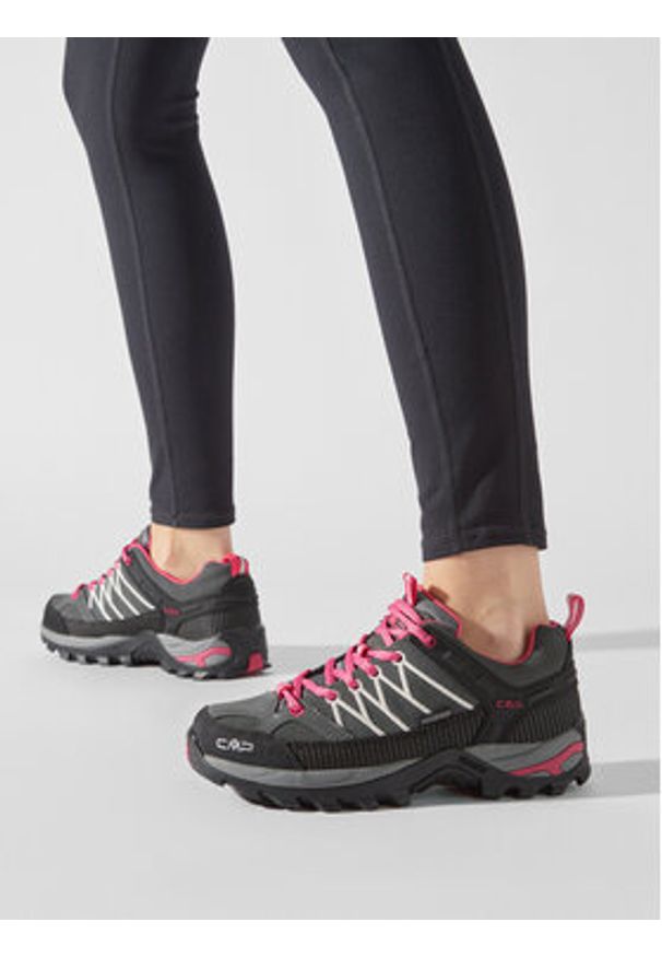 CMP Trekkingi Rigel Low Wmn Treking Shoe Wp 3Q13246 Szary. Kolor: szary. Materiał: materiał