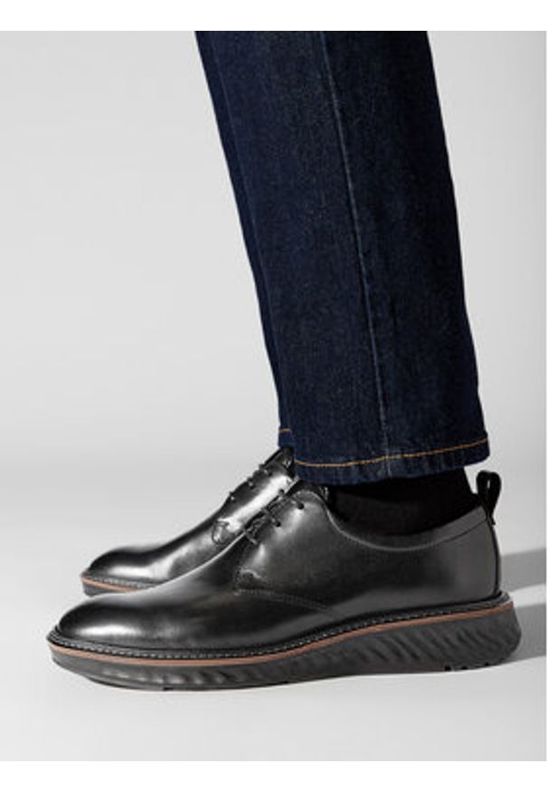 ecco - ECCO Półbuty St. 1 Hybrid 83640401001 Czarny. Kolor: czarny. Materiał: skóra