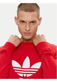 Adidas - adidas Bluza adicolor Classics Trefoil IA4855 Czerwony Regular Fit. Kolor: czerwony. Materiał: bawełna #6