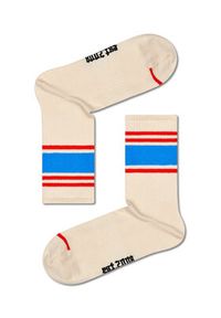 Happy-Socks - Happy Socks Skarpety wysokie unisex ATBST14-1700 Beżowy. Kolor: beżowy. Materiał: bawełna, materiał