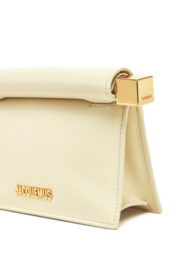 JACQUEMUS Torebka La Petite Pochette Rond C 241BA392-3171 Écru. Materiał: skórzane