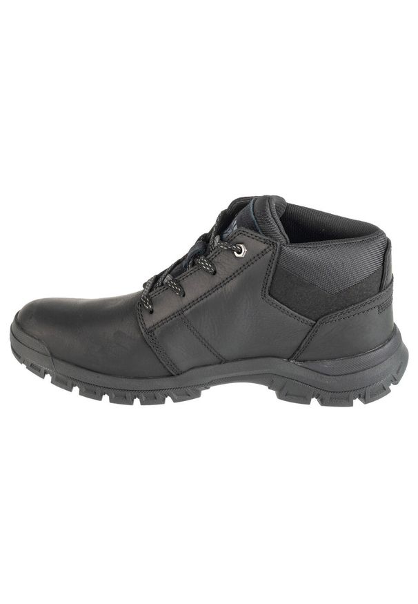 CATerpillar - Buty sportowe Sneakersy męskie, Threshold Chukka. Kolor: czarny. Sport: turystyka piesza
