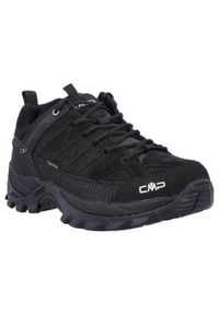 Buty trekkingowe męskie CMP Rigel Low Trekking Wp. Zapięcie: sznurówki. Kolor: czarny, brązowy, wielokolorowy. Materiał: guma, syntetyk, tkanina, materiał. Szerokość cholewki: normalna. Styl: sportowy