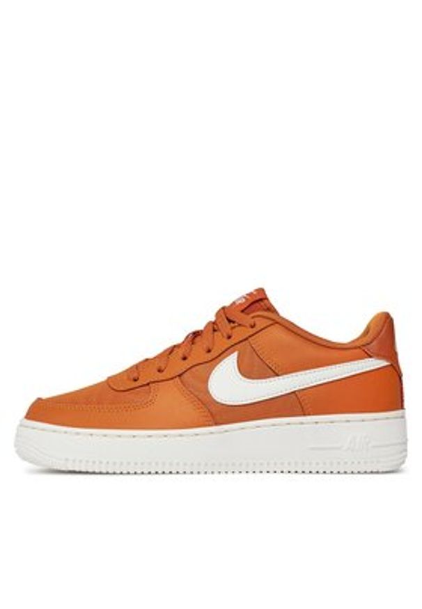 Nike Sneakersy Air Force 1 Lv8 (GS) DX1656 800 Brązowy. Kolor: brązowy. Materiał: skóra. Model: Nike Air Force