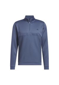 Adidas - Bluza Ultimate365 Textured Quarter-Zip. Typ kołnierza: golf. Kolor: niebieski. Materiał: materiał. Długość rękawa: długi rękaw. Sport: golf