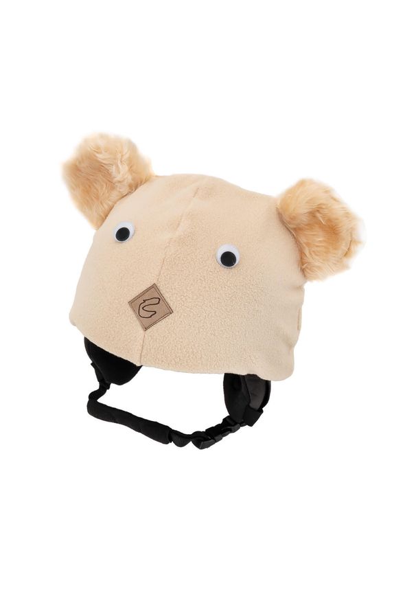 CASCO - Czapka / nakładka na kask narciarski MIŚ. Kolor: beżowy. Sezon: zima. Styl: sportowy