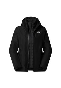 Kurtka damska The North Face 3w1 Carto Mono Triclimate 0A8D3DJK31 - czarna. Kolor: czarny. Materiał: poliester, materiał