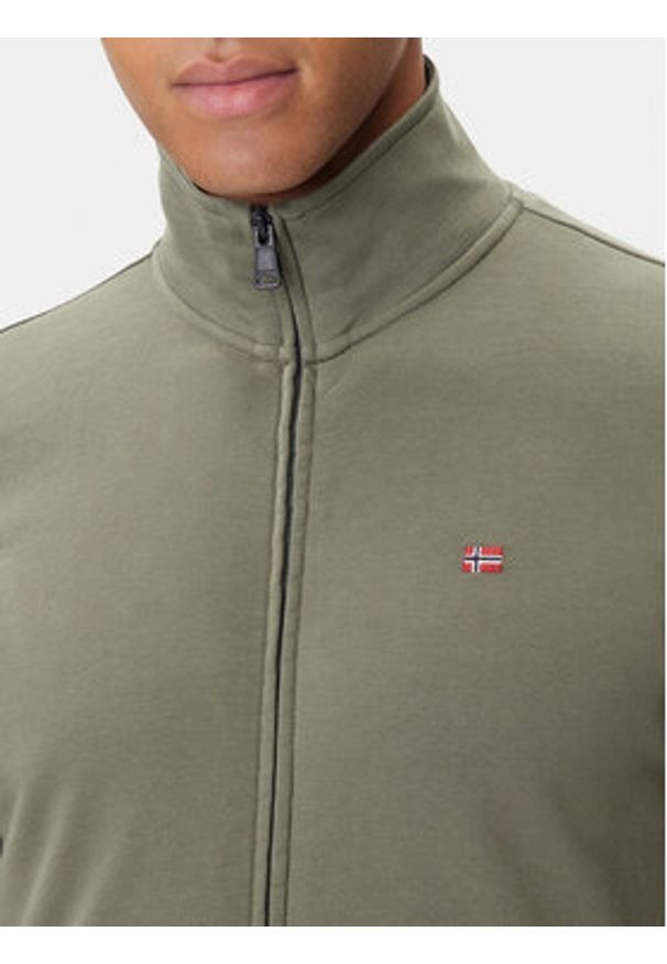 Napapijri Bluza Balis NP0A4GBA Zielony Regular Fit. Kolor: zielony. Materiał: bawełna