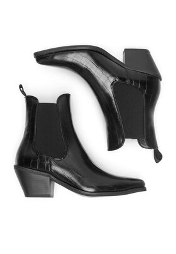 Jenny Fairy Botki WS22293-07 Czarny. Kolor: czarny. Materiał: skóra