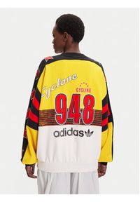 Adidas - adidas Bluza Archive Cycling JW0147 Żółty Oversize. Kolor: żółty. Materiał: bawełna #3