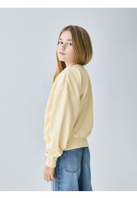 Reserved - Bluza z nadrukiem - kremowy. Kolor: kremowy. Materiał: bawełna, dzianina. Wzór: nadruk #1