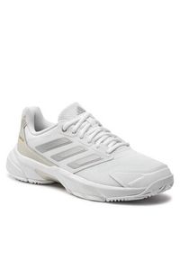 Adidas - adidas Buty do tenisa CourtJam Control 3 Tennis ID2457 Biały. Kolor: biały. Materiał: materiał. Sport: tenis