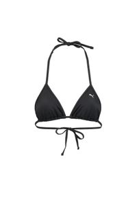 Damska góra od bikini Puma w kształcie trójkąta w kolorze czarnym. Kolor: czarny. Materiał: poliester
