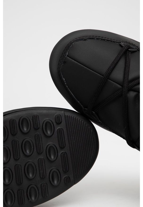 Moon Boot - Śniegowce Rubber. Nosek buta: okrągły. Kolor: czarny. Materiał: guma