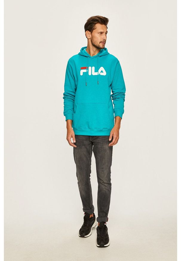 Fila - FILA - Bluza 681090. Okazja: na co dzień. Kolor: fioletowy. Materiał: materiał. Styl: casual